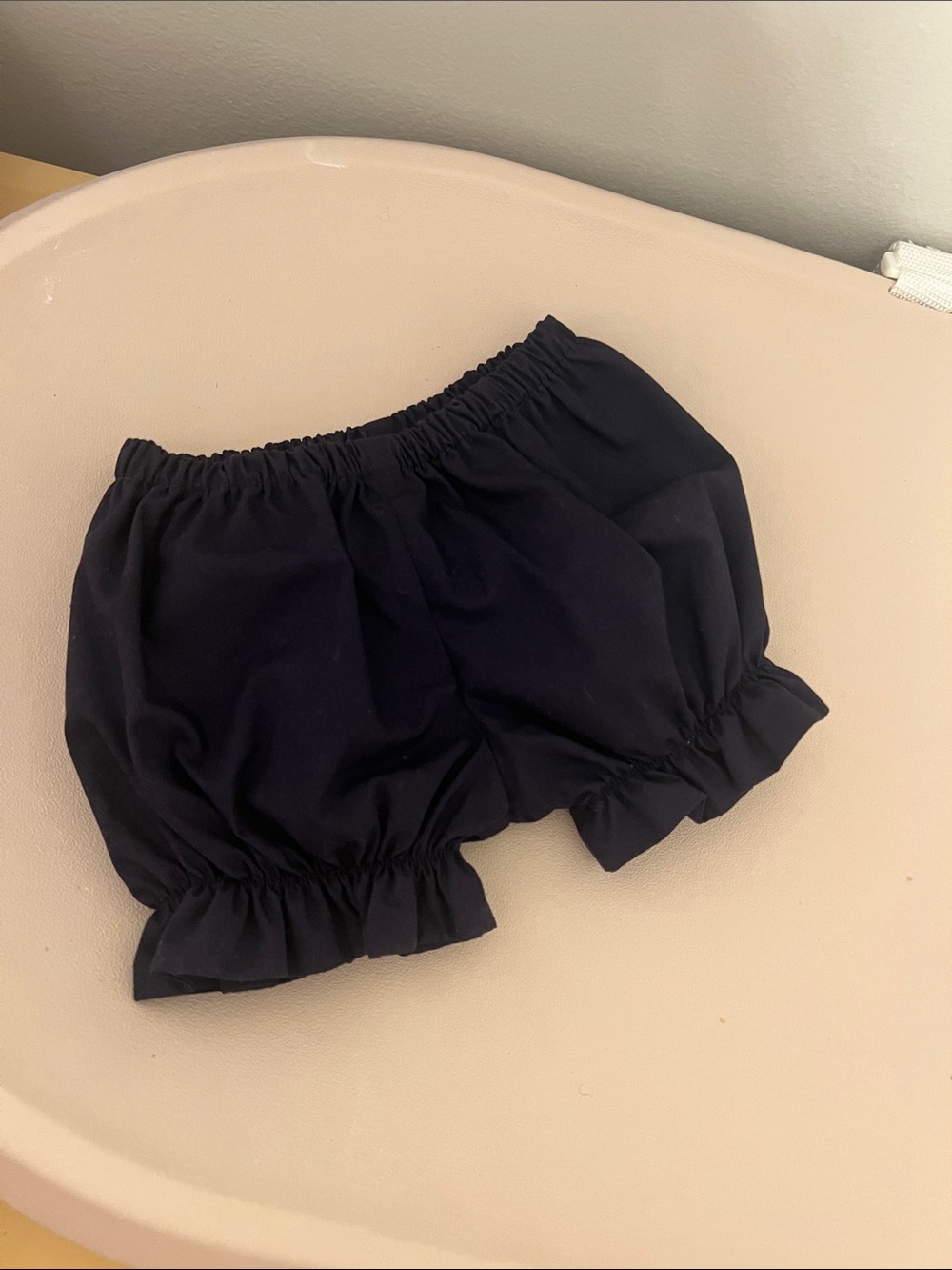 The Beaufort Bonnet Company Navy Ruffle Bloomers 6-12M